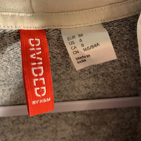 Speckled grey zip up hoodie - Picture 5 of 6